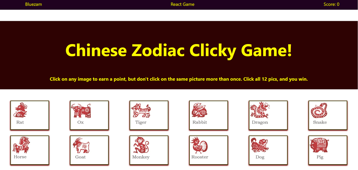 React Click Game